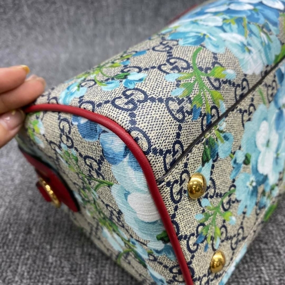 100% Authentic Gucci Blooms Boston Canvas Crossbody Bag - Picture 4 of 16